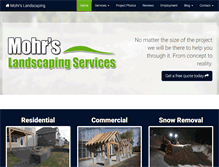 Tablet Screenshot of mohrslandscaping.com